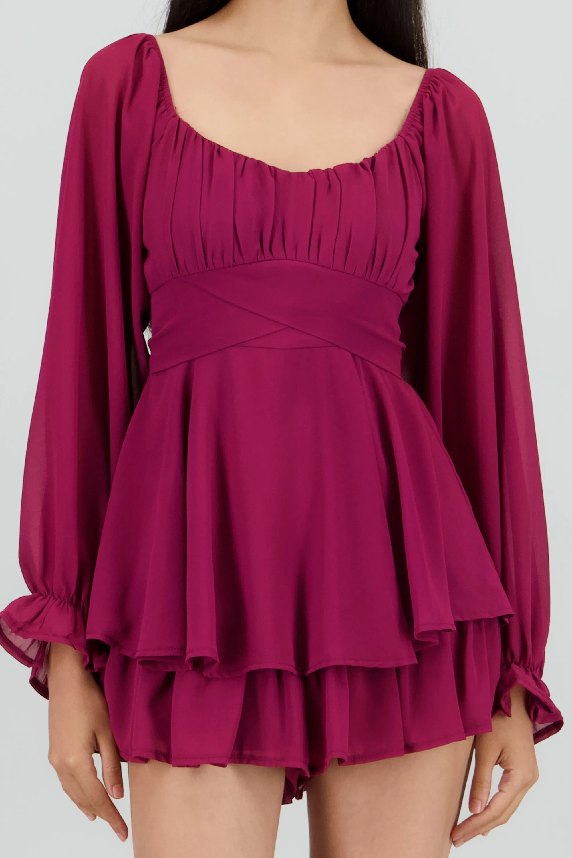 Romper mini manga larga mesh sold by Shasa product image thumbnail 5