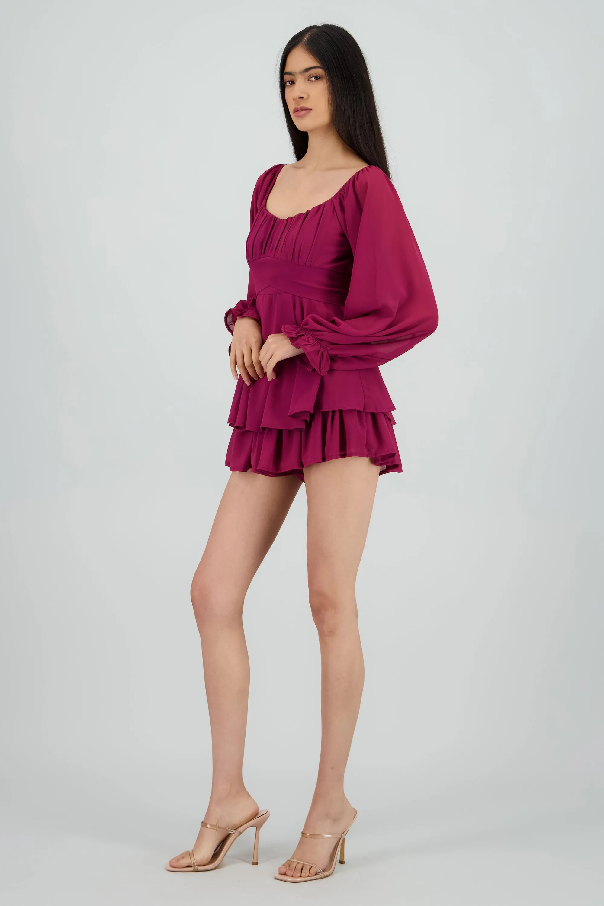 Romper mini manga larga mesh sold by Shasa product image thumbnail 3