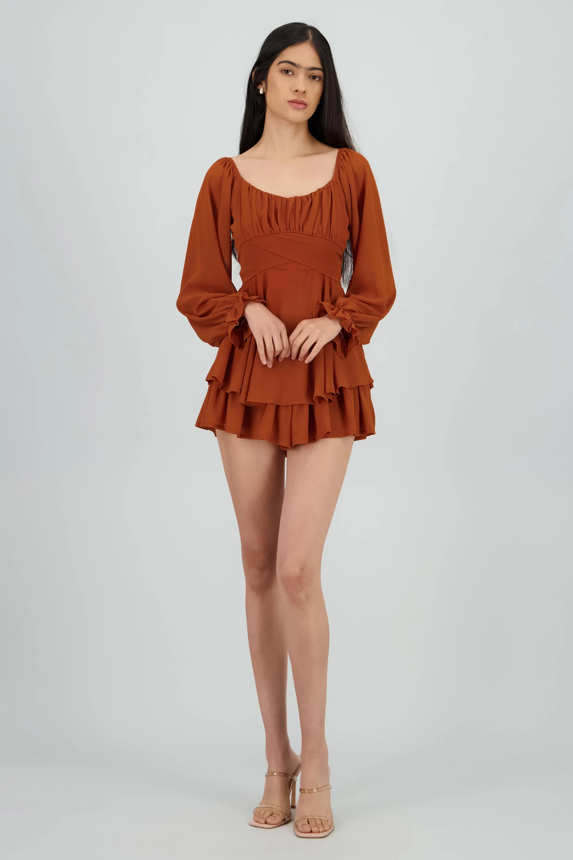 Romper mini manga larga mesh sold by Shasa product image thumbnail 2