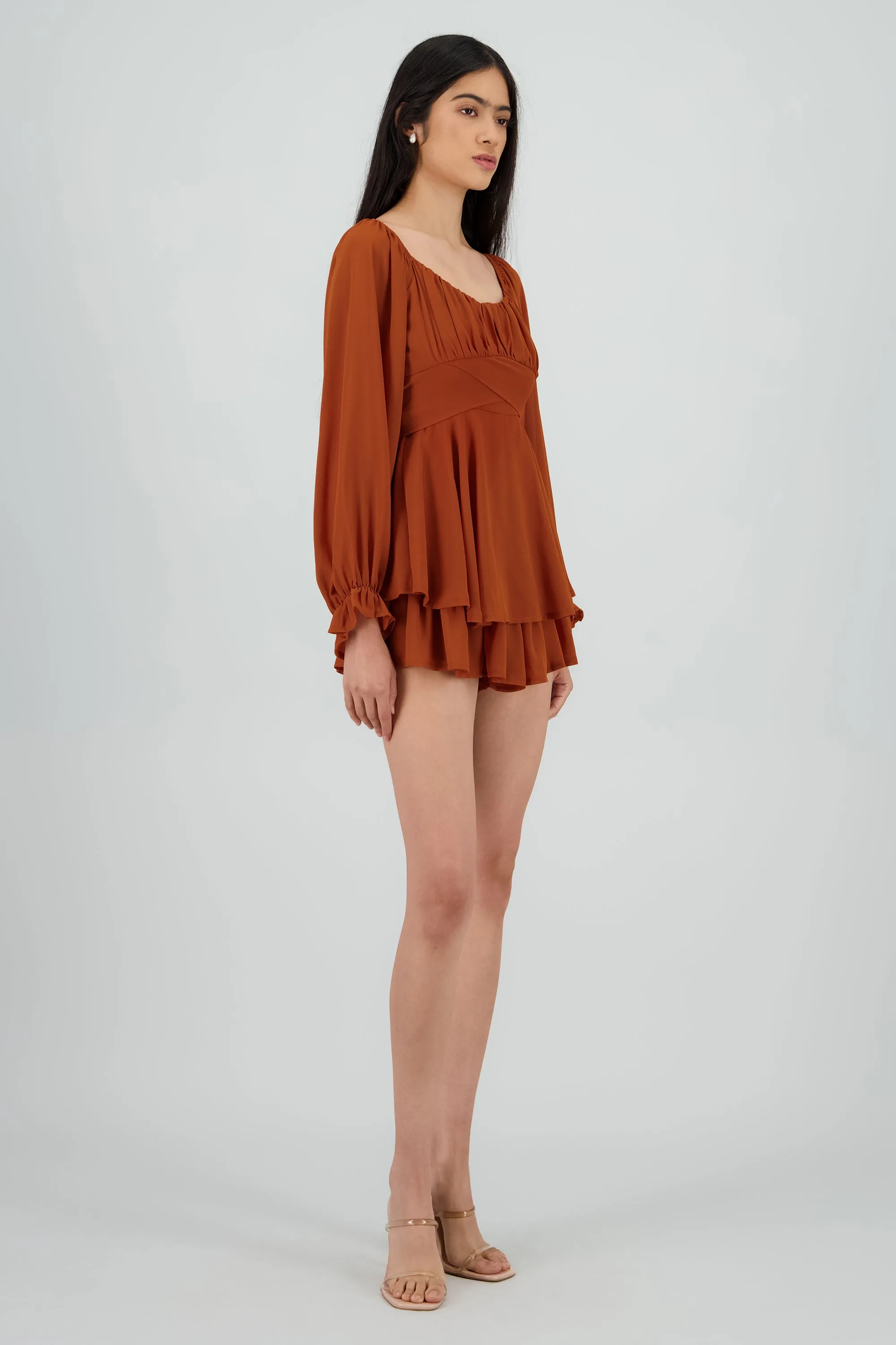 Romper mini manga larga mesh sold by Shasa product image thumbnail 3