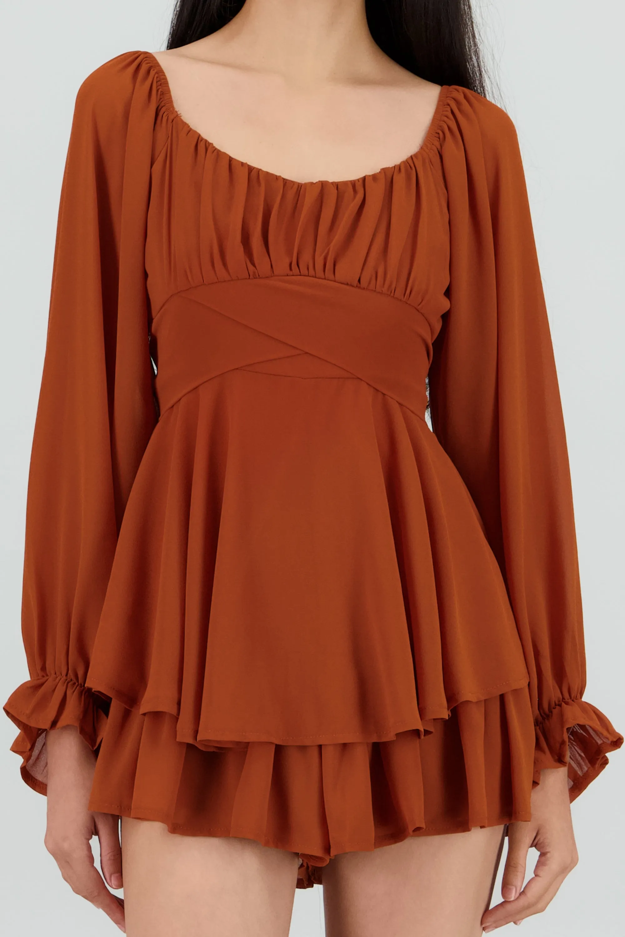 Romper mini manga larga mesh sold by Shasa product image thumbnail 5