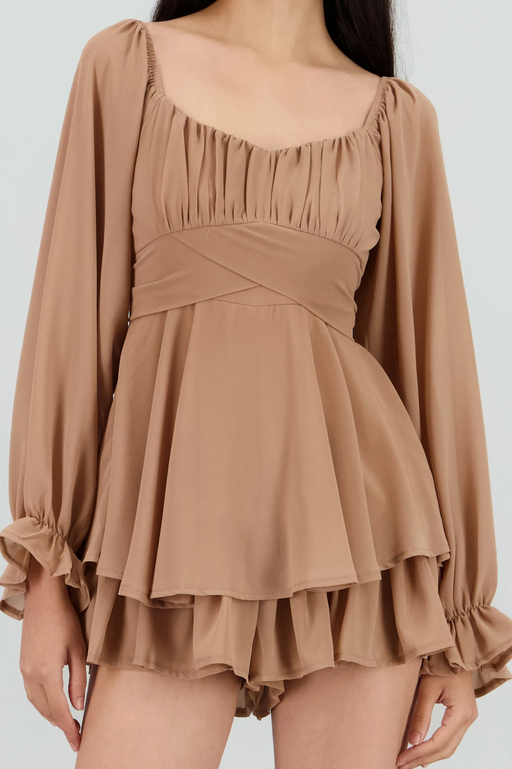 Romper mini manga larga mesh sold by Shasa product image thumbnail 5