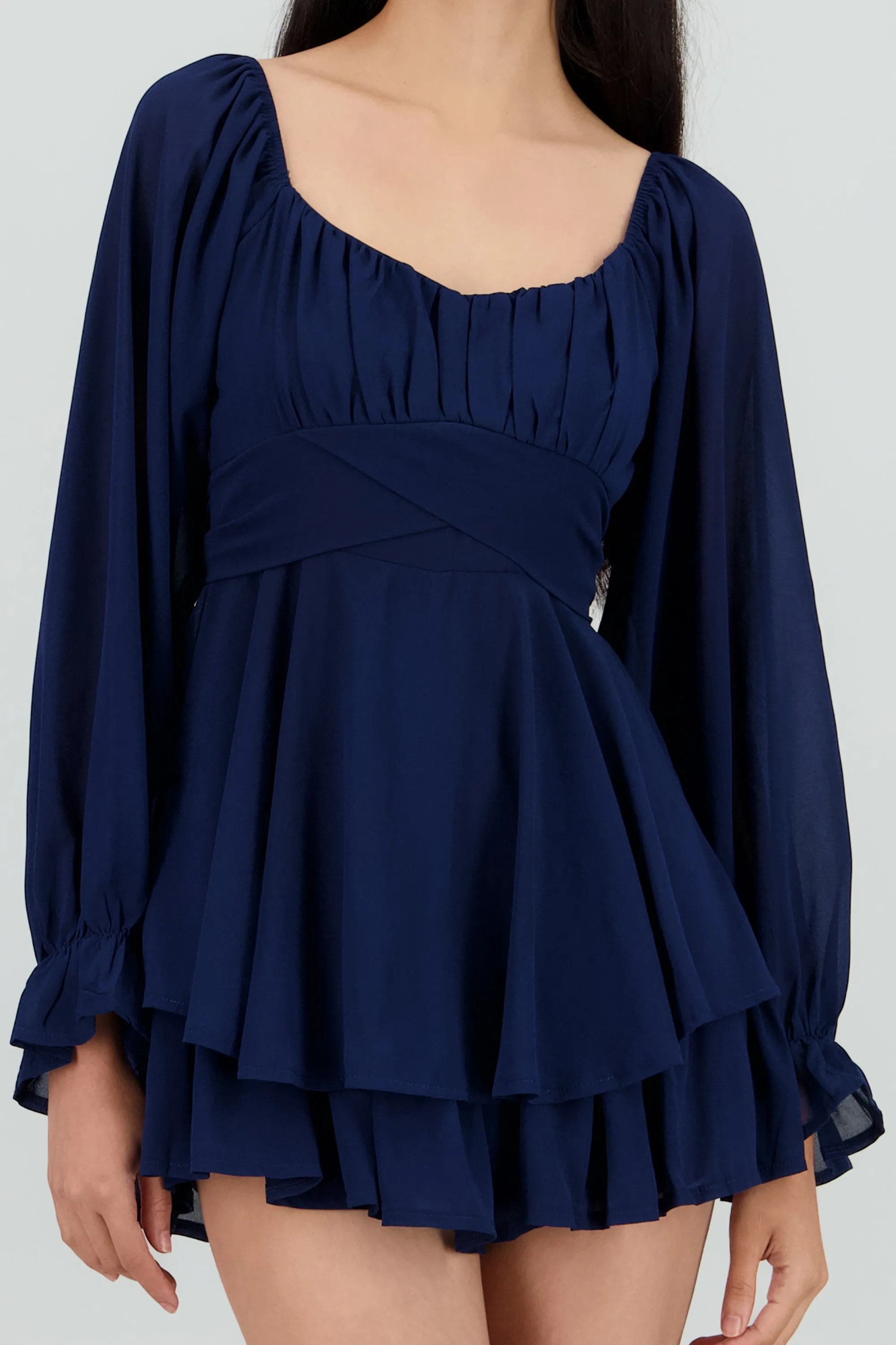 Romper mini manga larga mesh sold by Shasa product image thumbnail 5