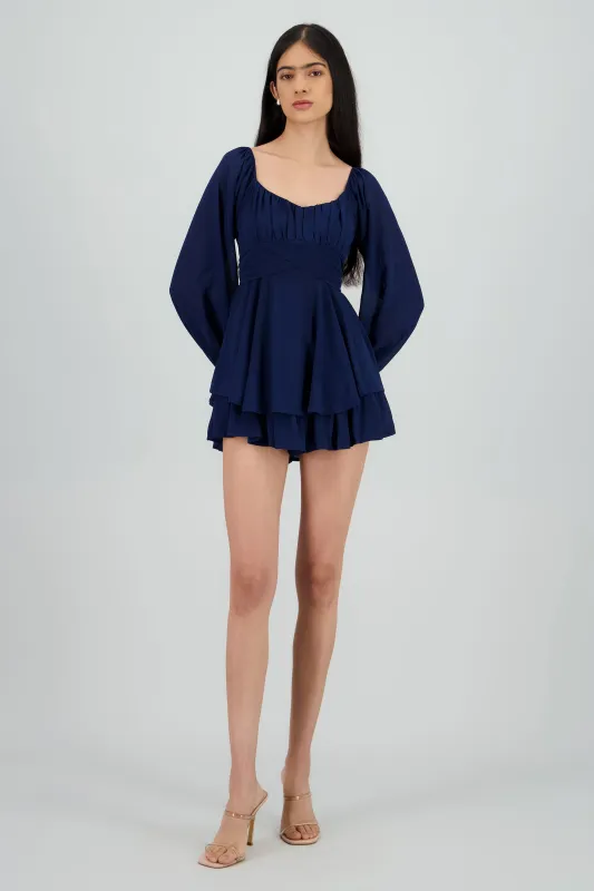Romper mini manga larga mesh sold by Shasa