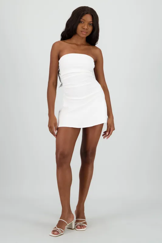 Vestido mini strapless sold by Shasa