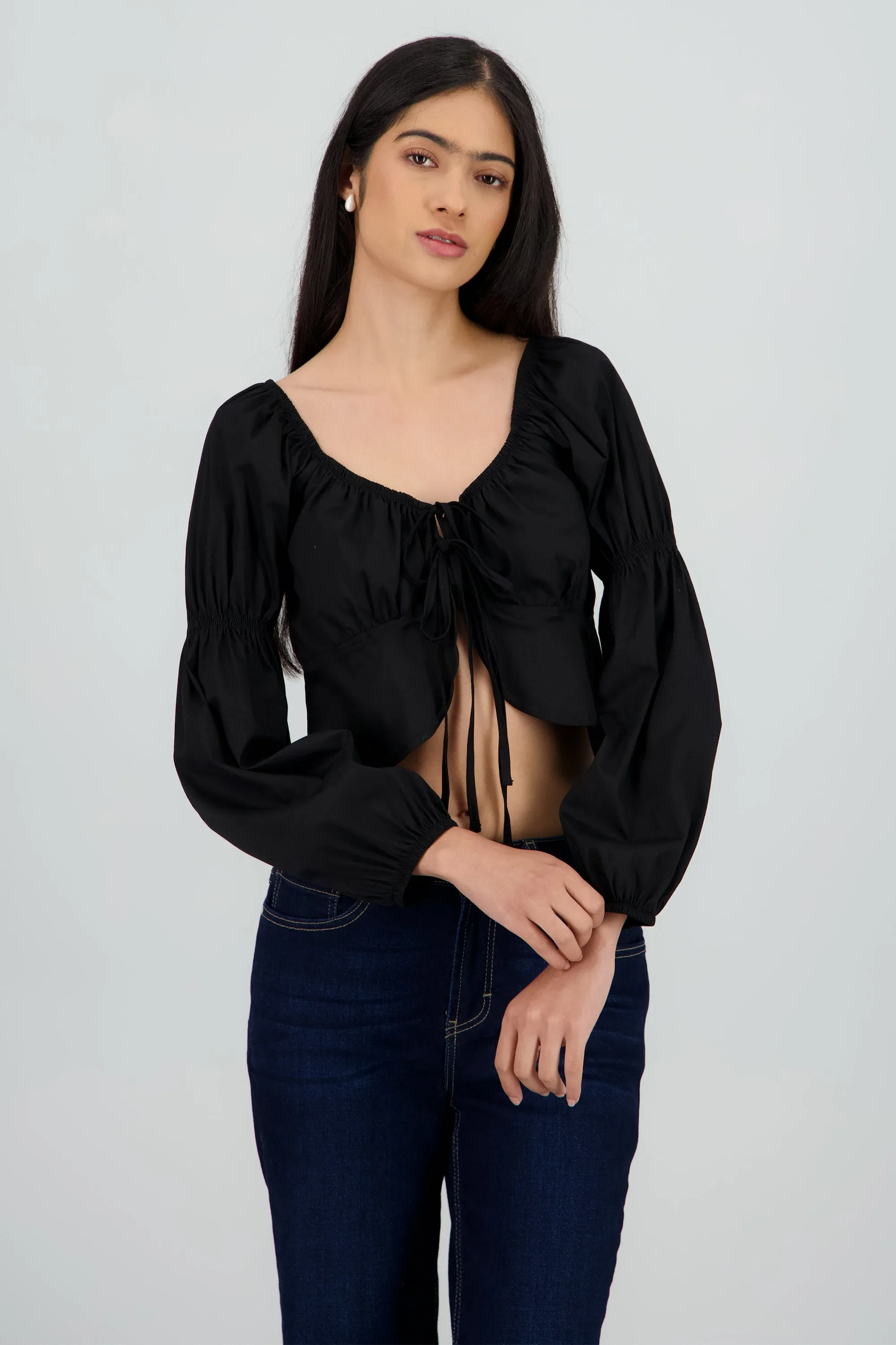 Top manga larga det frunces sold by Shasa