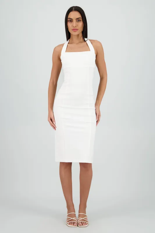 Vestido halter bodycon midi sold by Shasa