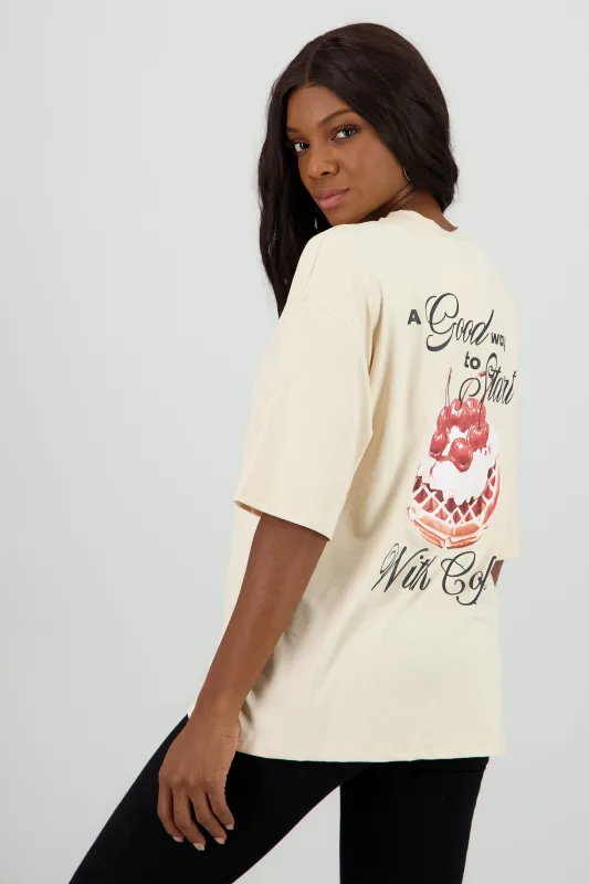 Playera estampada A good way sold by Shasa