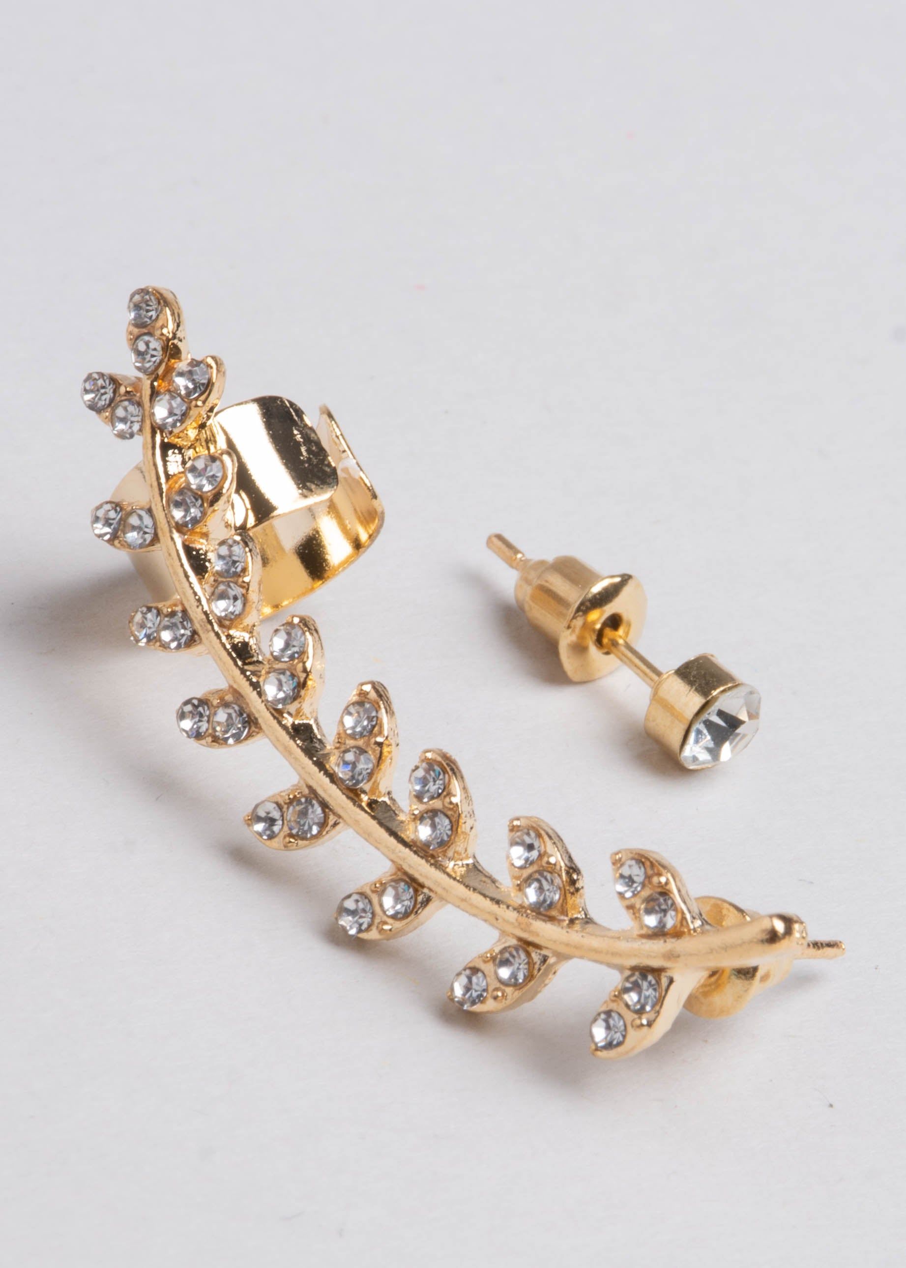 Set 2 piezas earcuff hojas brillos sold by Shasa product image thumbnail 2
