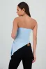 Top con jareta strapless liso sold by Shasa