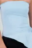 Top con jareta strapless liso sold by Shasa