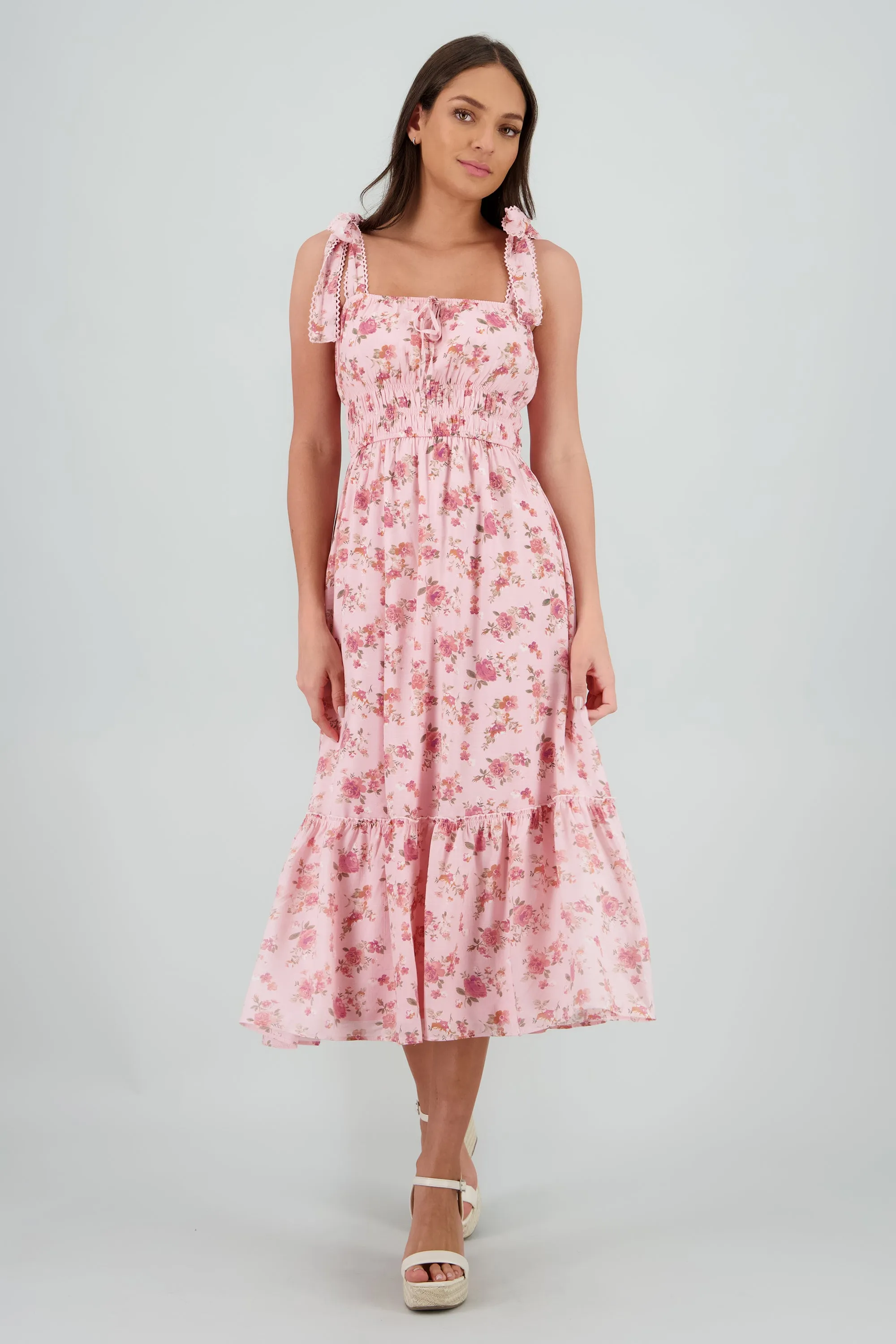 Vestido maxi cintura frunces sold by Shasa