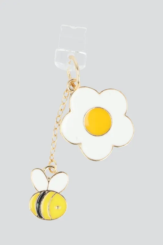 Cel charm flor abeja lightning sold by Shasa