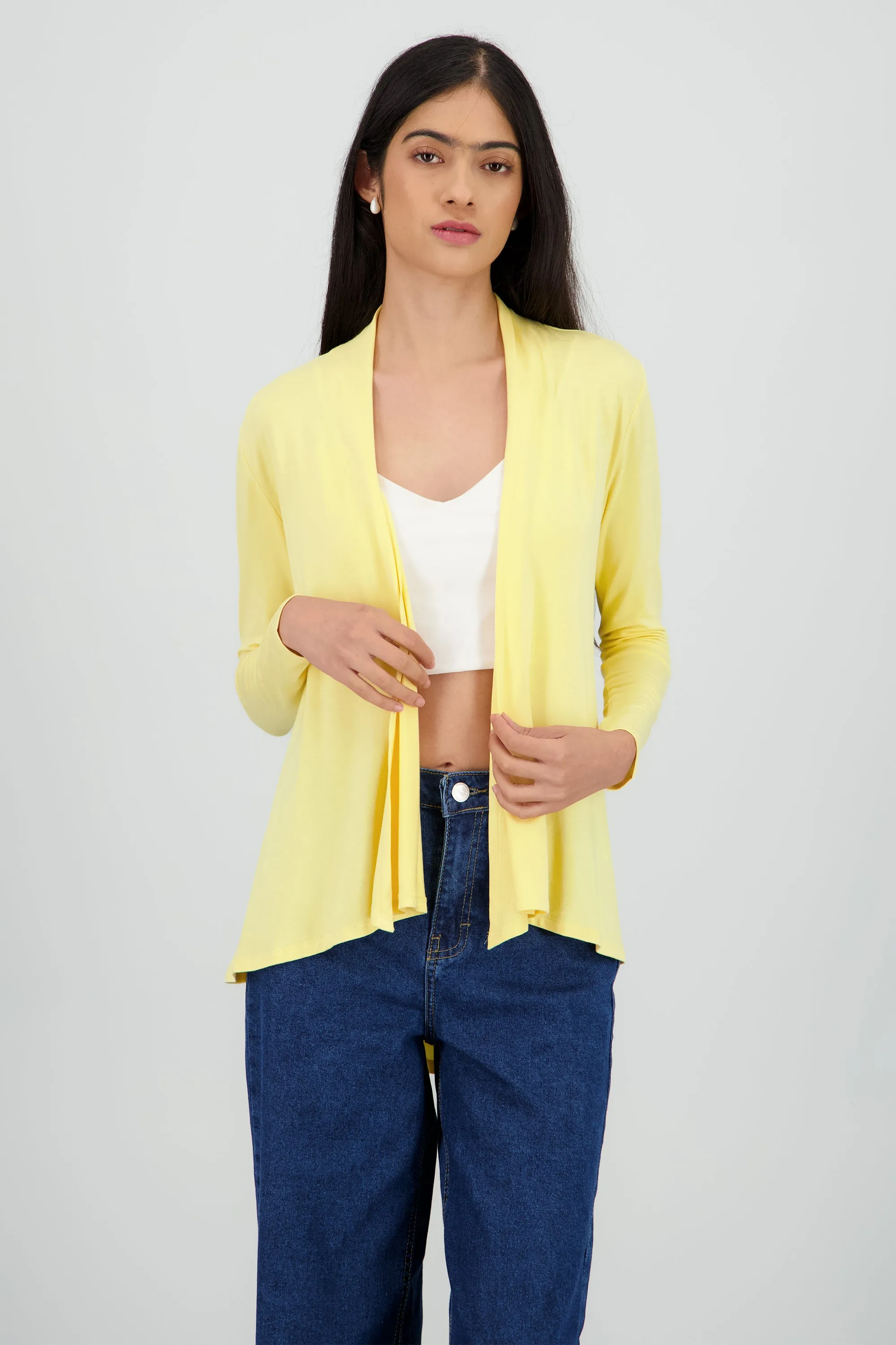 Cárdigan Corto Caída Cascada Manga Larga sold by Shasa