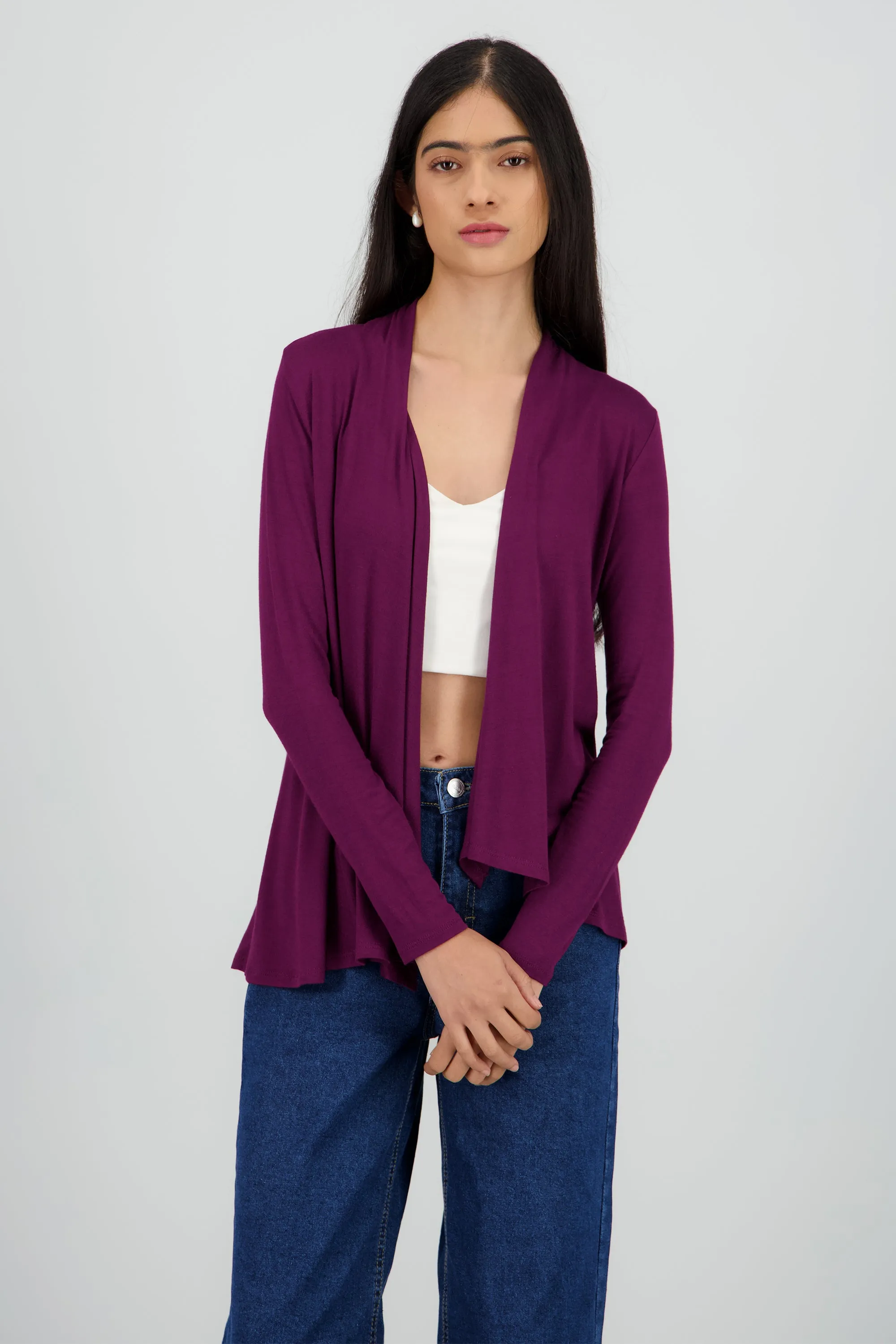 Cárdigan Corto Caída Cascada Manga Larga sold by Shasa product image thumbnail 2