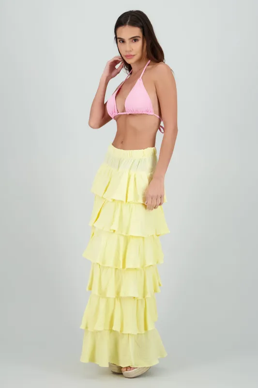 Falda maxi olanes ligera sold by Shasa