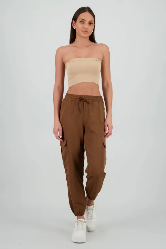 Cargo jogger liso sold by Shasa