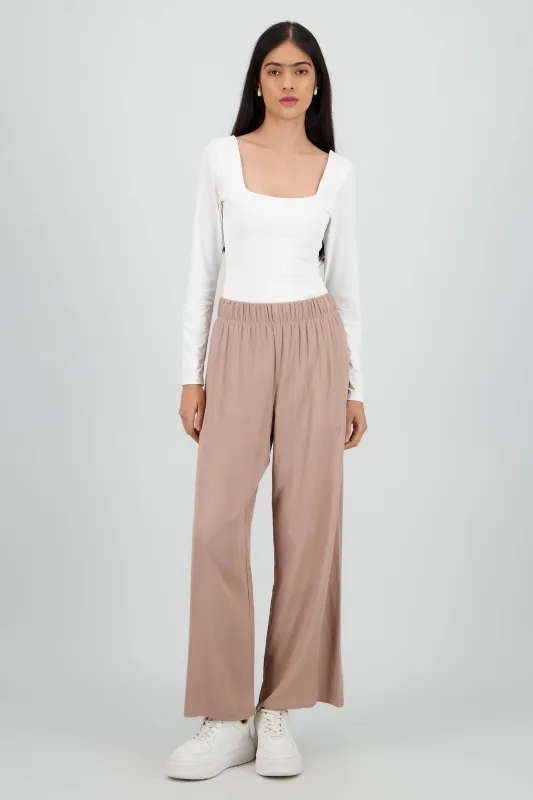 Pantalón Wide Leg Cintura Elástico sold by Shasa
