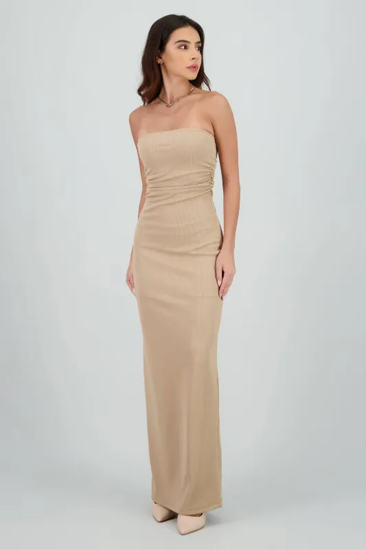 Vestido maxi tubo rib sold by Shasa
