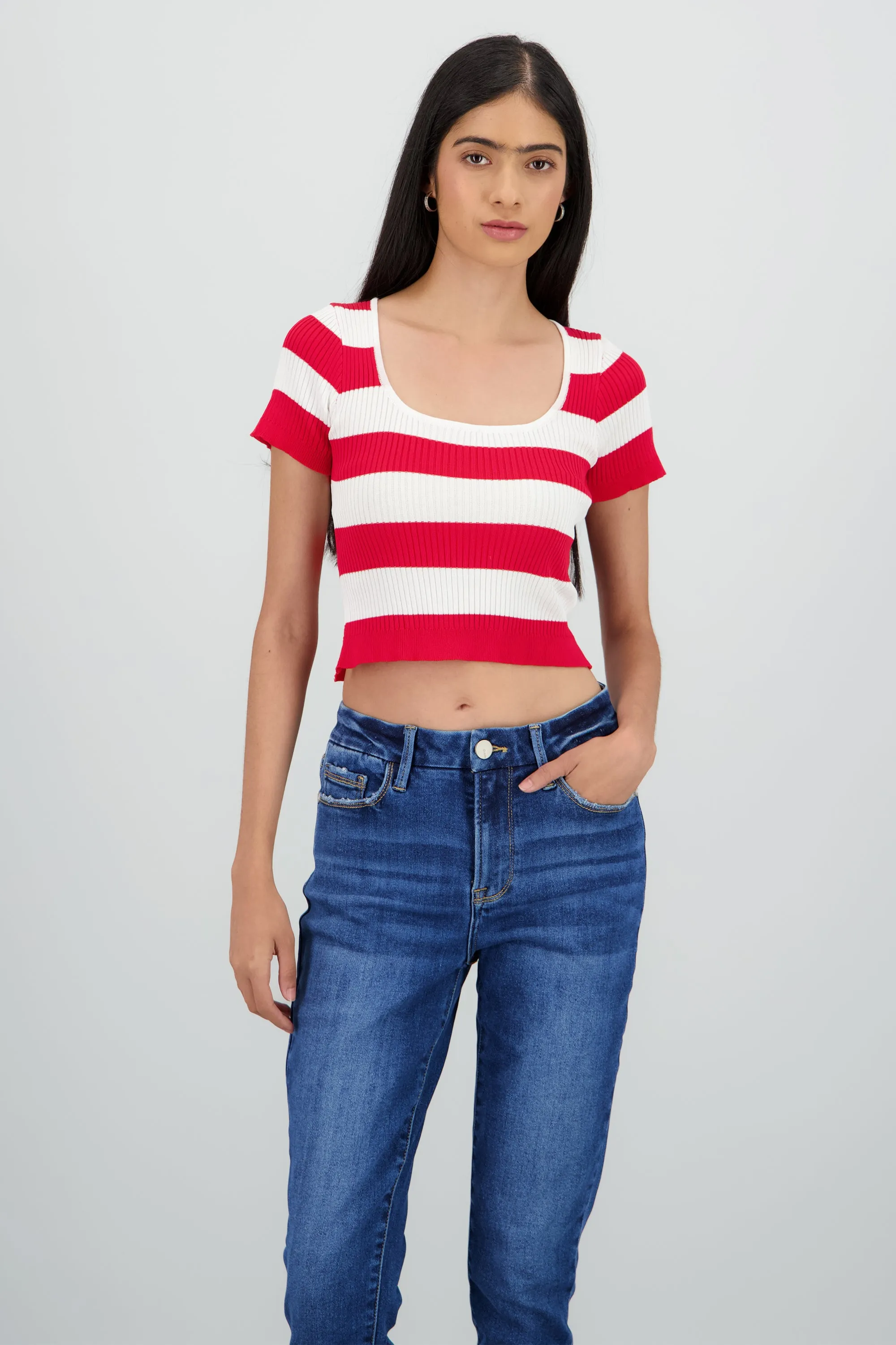 Top tejido rayas manga corta sold by Shasa product image thumbnail 2