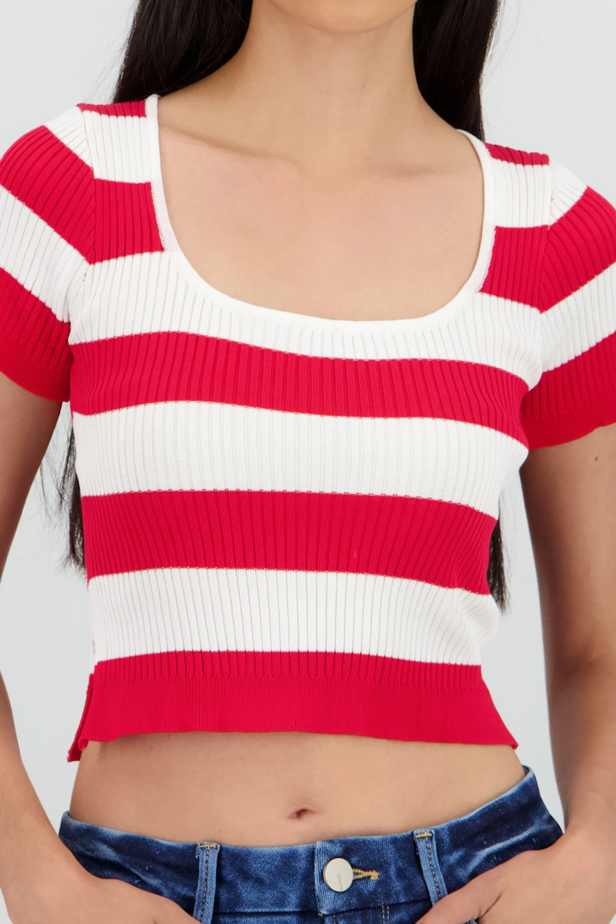 Top tejido rayas manga corta sold by Shasa product image thumbnail 5