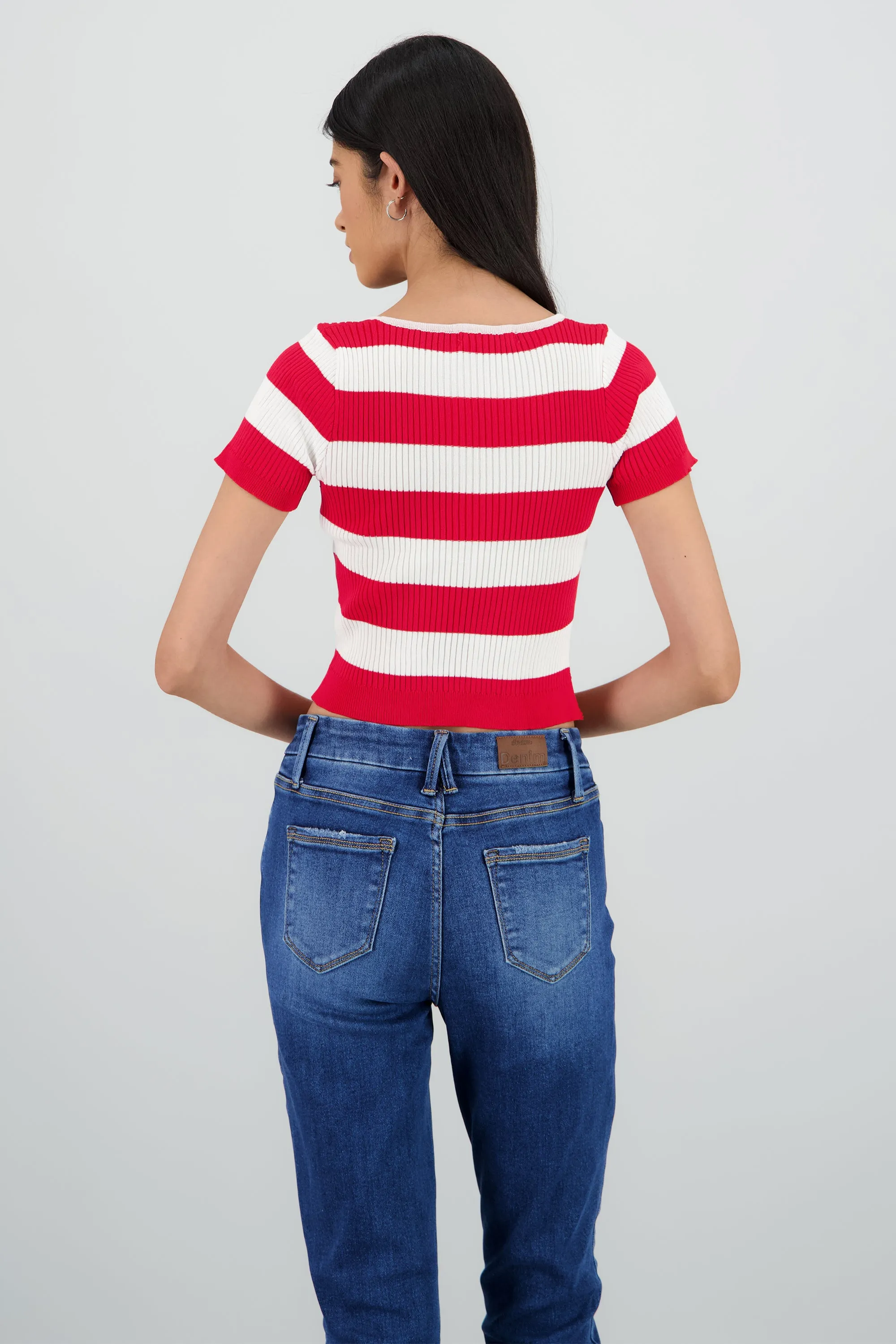 Top tejido rayas manga corta sold by Shasa product image thumbnail 4