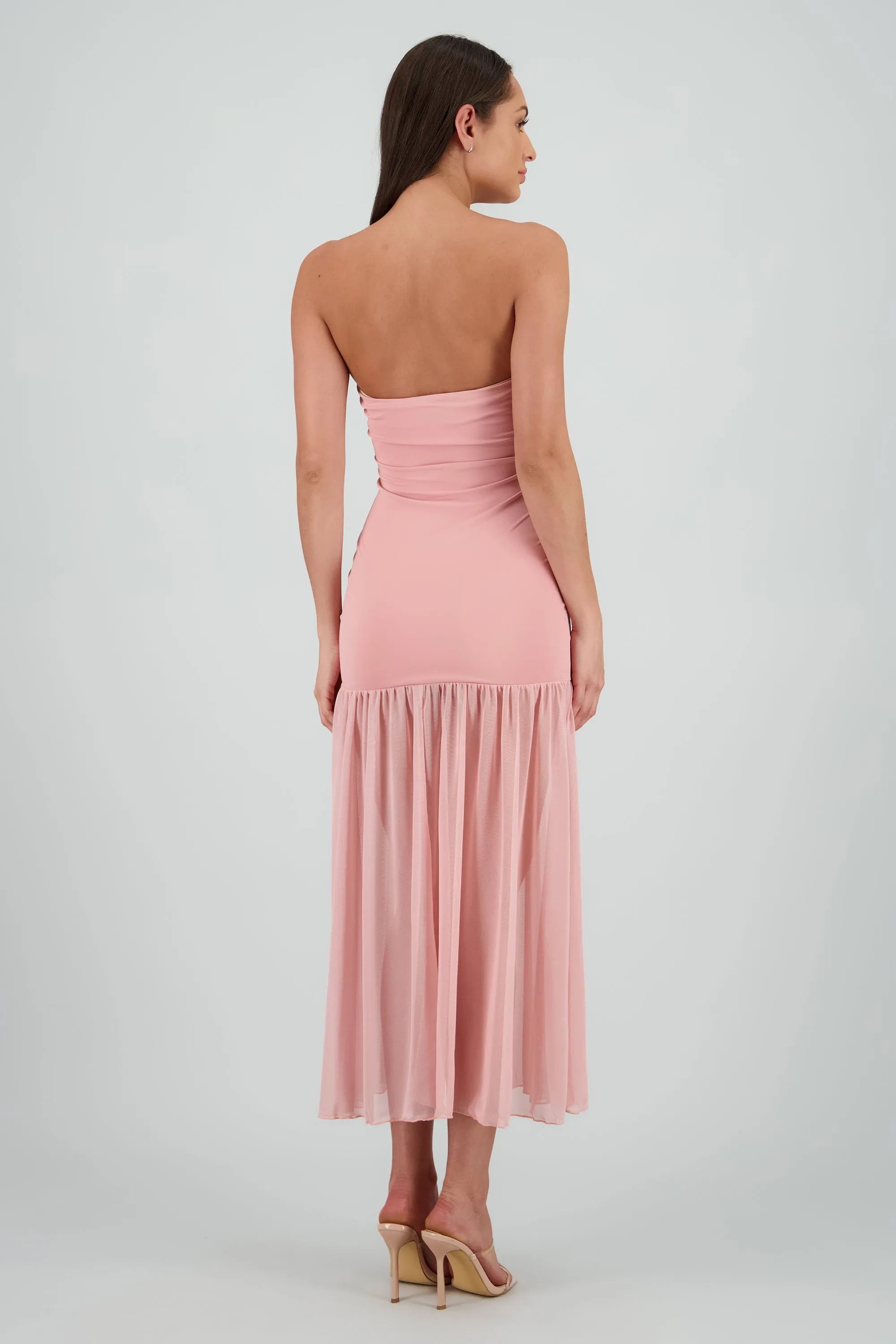 Vestido strapless detalle transparencia sold by Shasa product image thumbnail 4