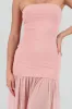 Vestido strapless detalle transparencia sold by Shasa