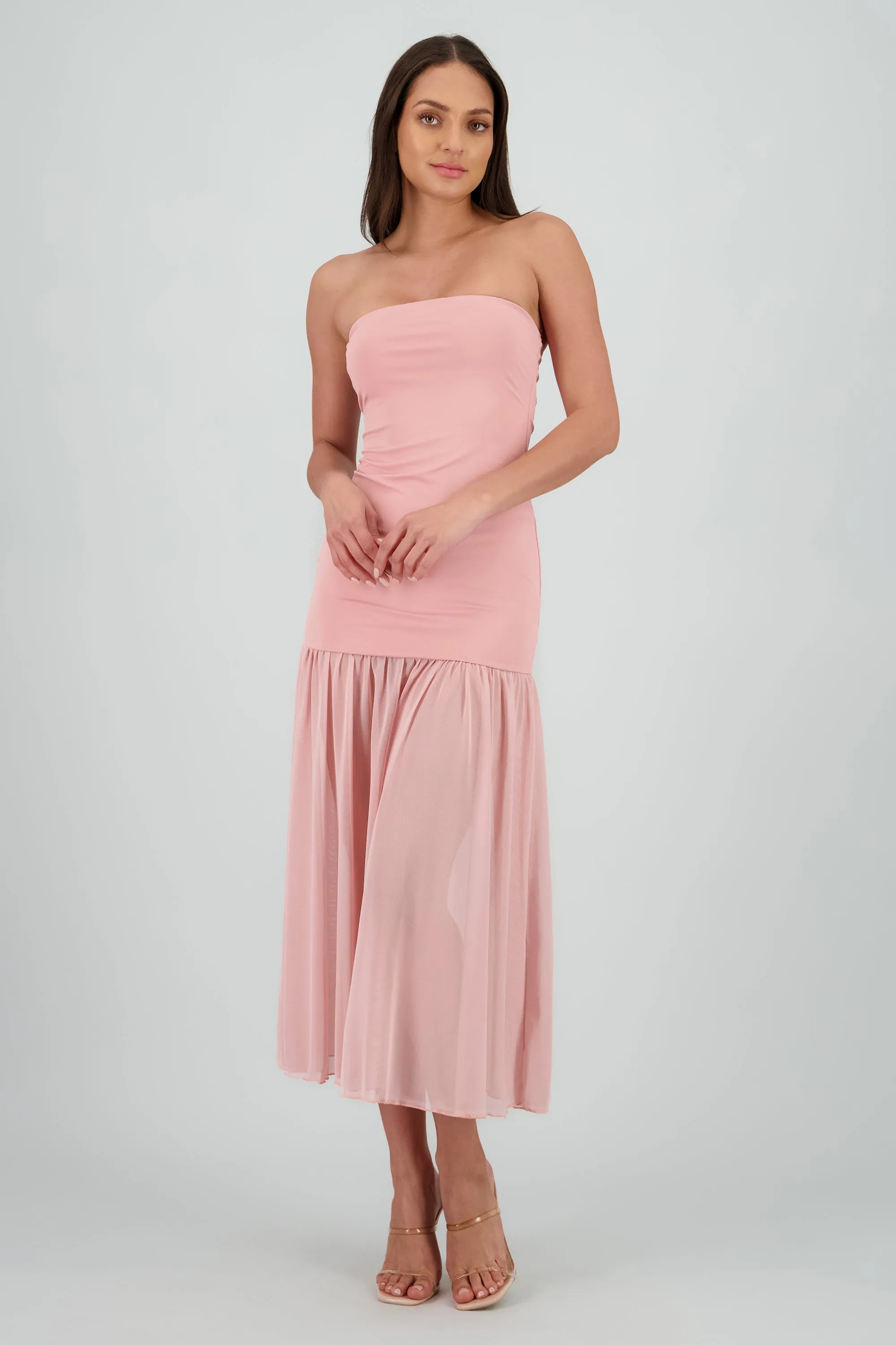 Vestido strapless detalle transparencia sold by Shasa product image thumbnail 2