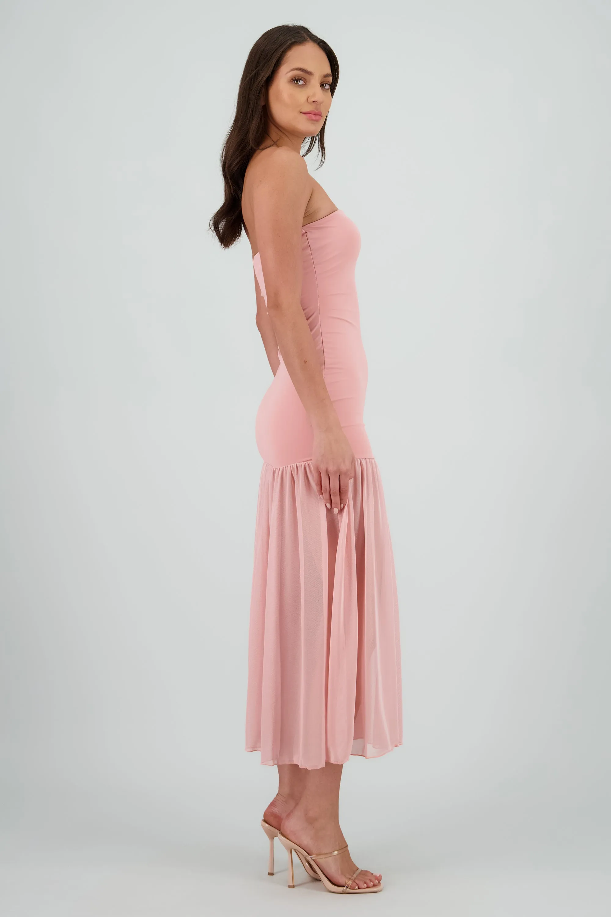 Vestido strapless detalle transparencia sold by Shasa product image thumbnail 3