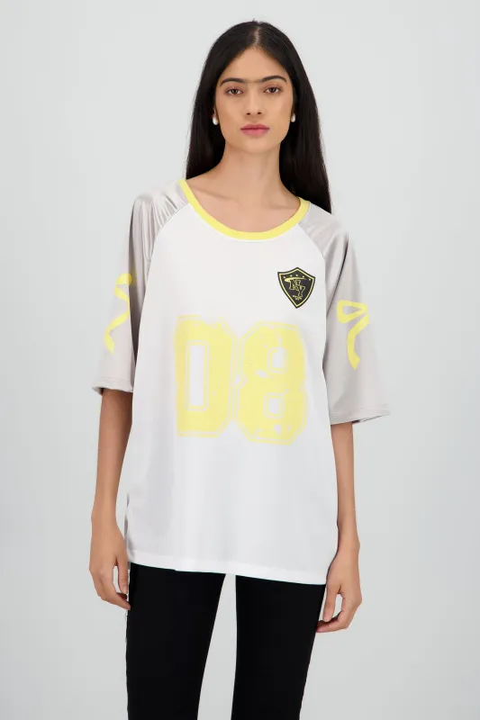 Playera deportiva contraste mangas sold by Shasa