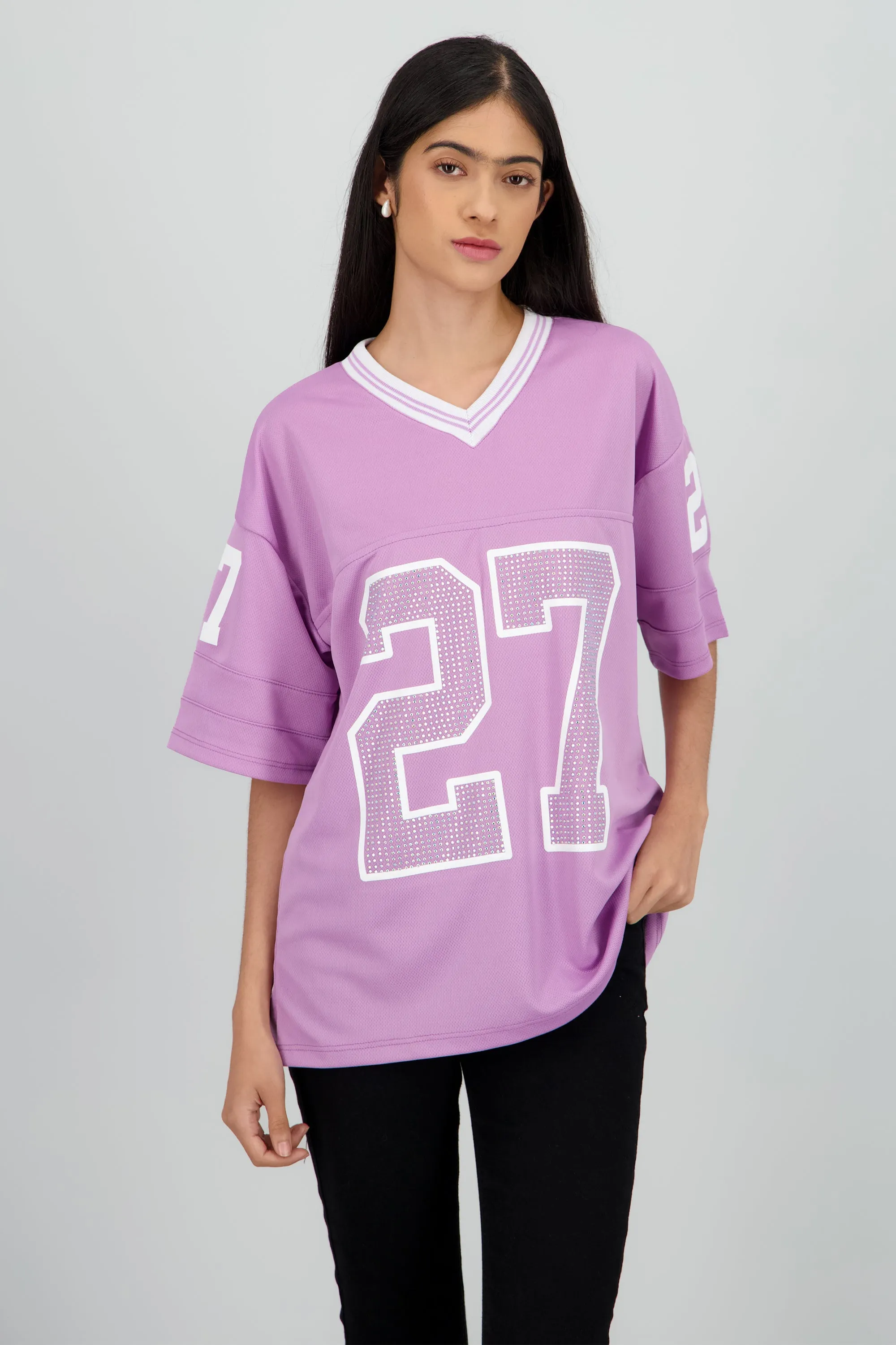 Playera deportiva numero brillos sold by Shasa product image thumbnail 2