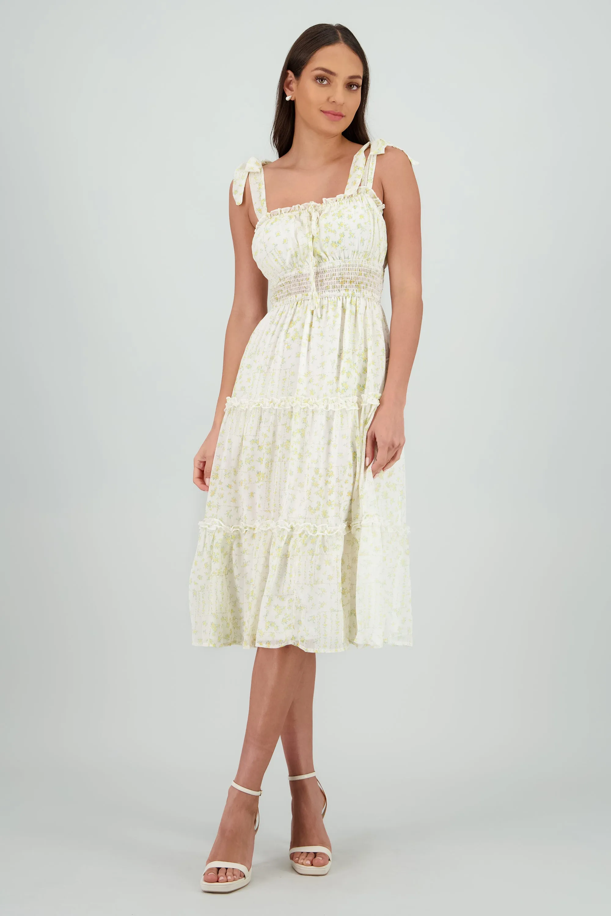 Vestido maxi estampado flores sold by Shasa