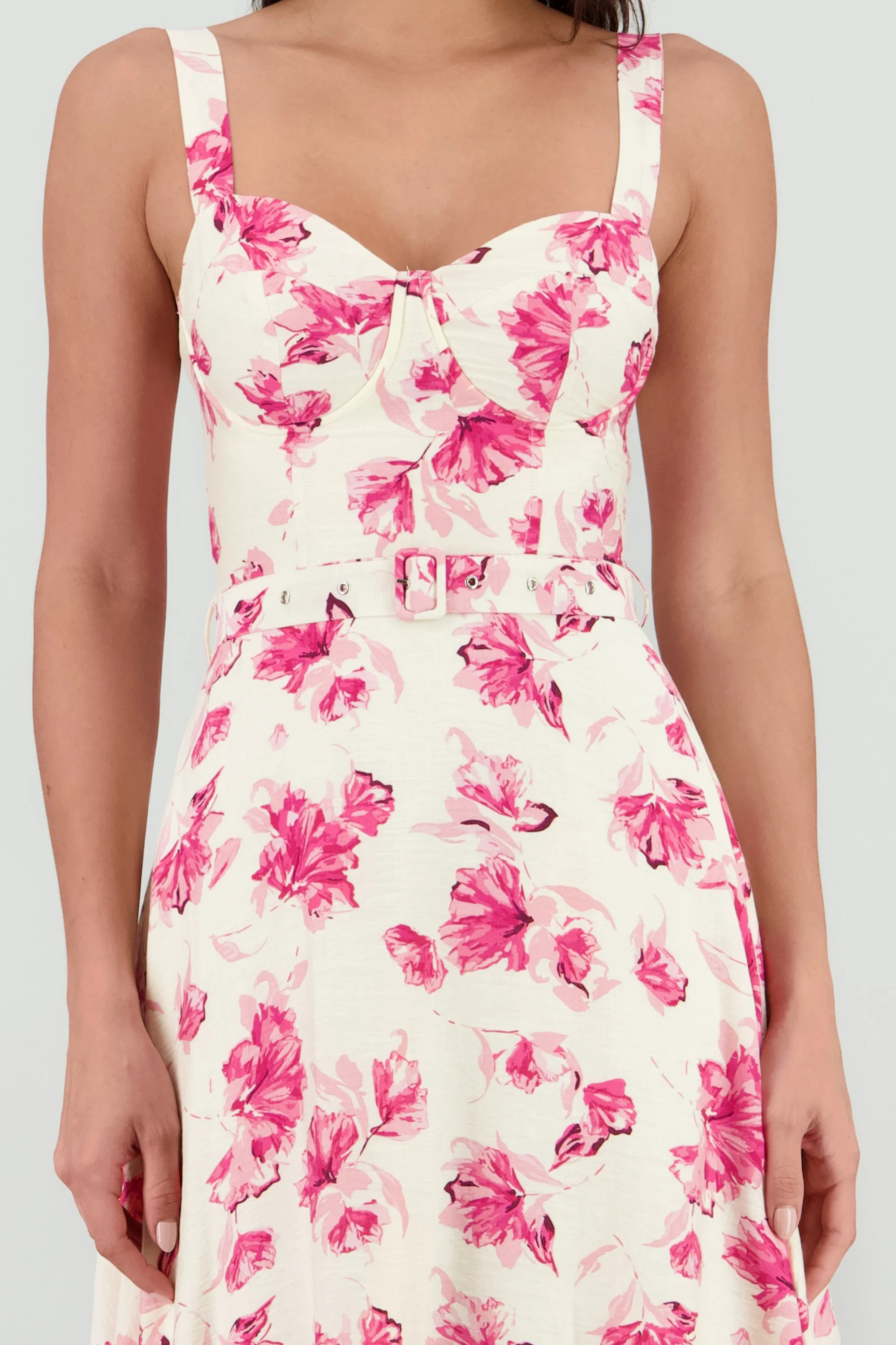 Vestido maxi flores con cinturon sold by Shasa product image thumbnail 5