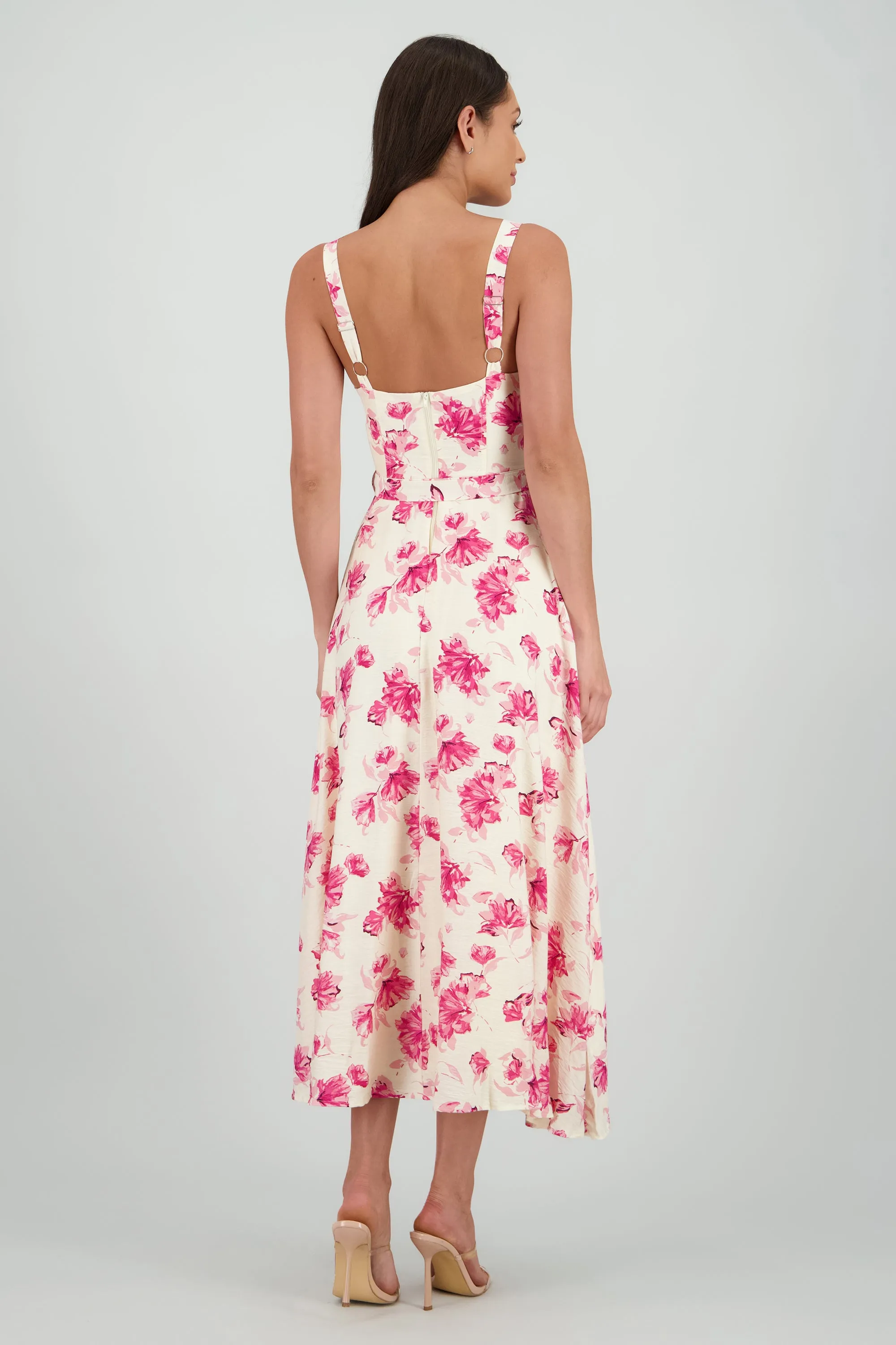 Vestido maxi flores con cinturon sold by Shasa product image thumbnail 4