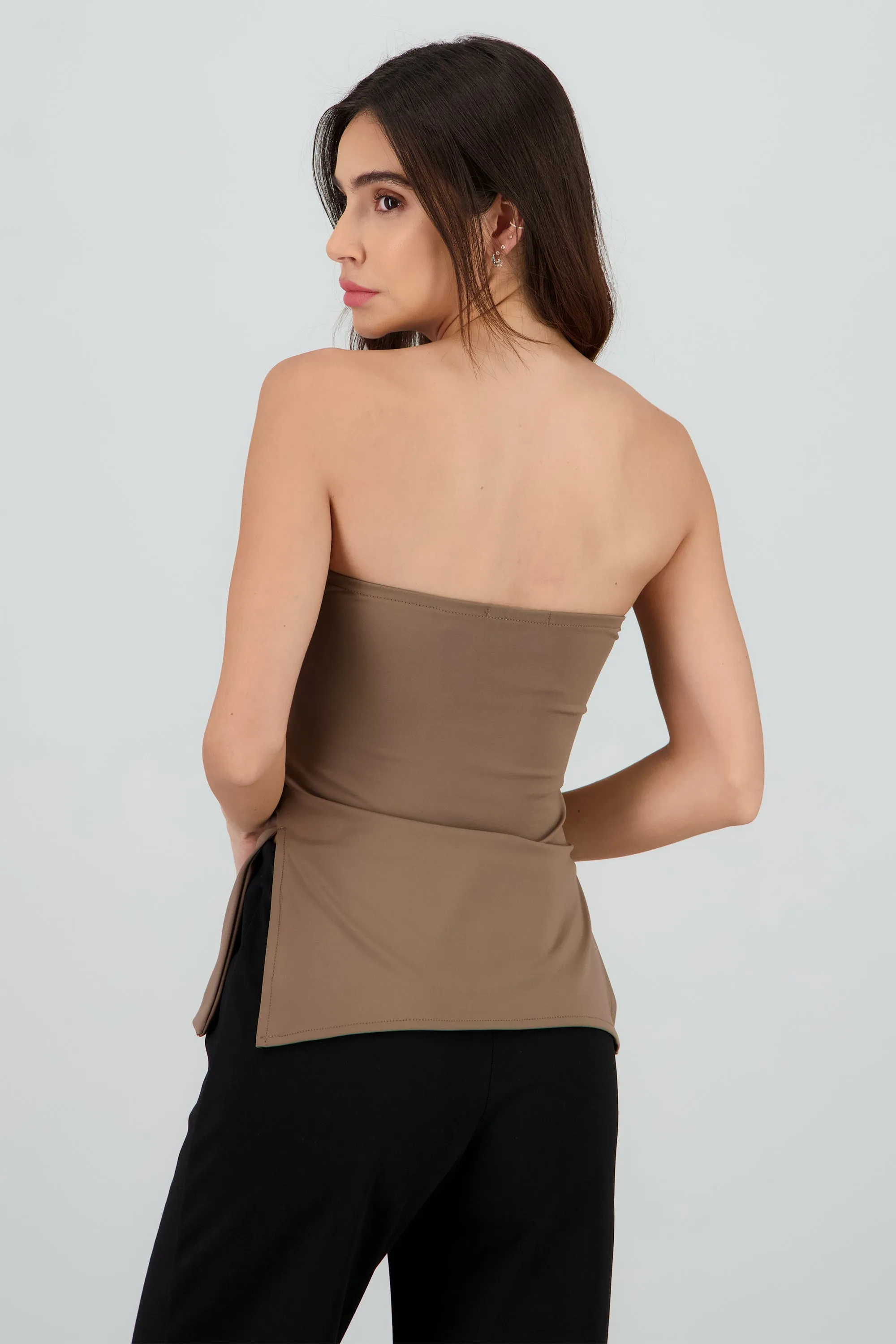 Top tubo drapeado con aberturas en costados sold by Shasa product image thumbnail 4