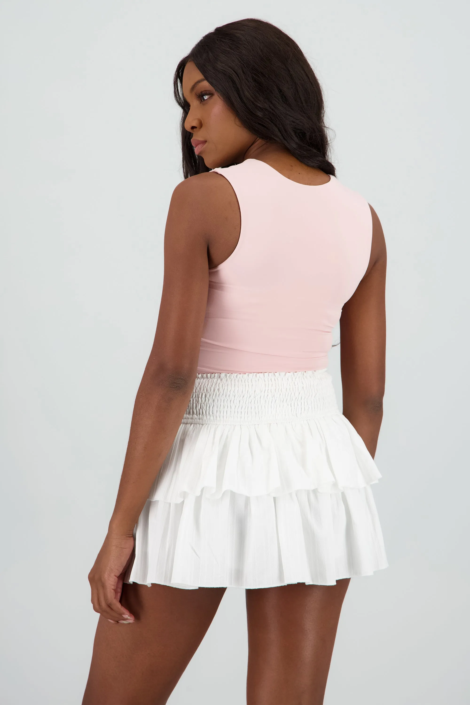 Top escote redondo doble tela sin manga sold by Shasa product image thumbnail 4