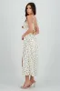 Vestido midi flores con abertura sold by Shasa