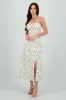 Vestido midi flores con abertura sold by Shasa