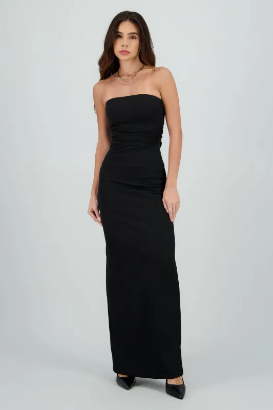 Vestido maxi tubo rib sold by Shasa