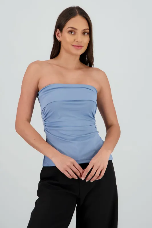 Top tubo con dobles escote sold by Shasa