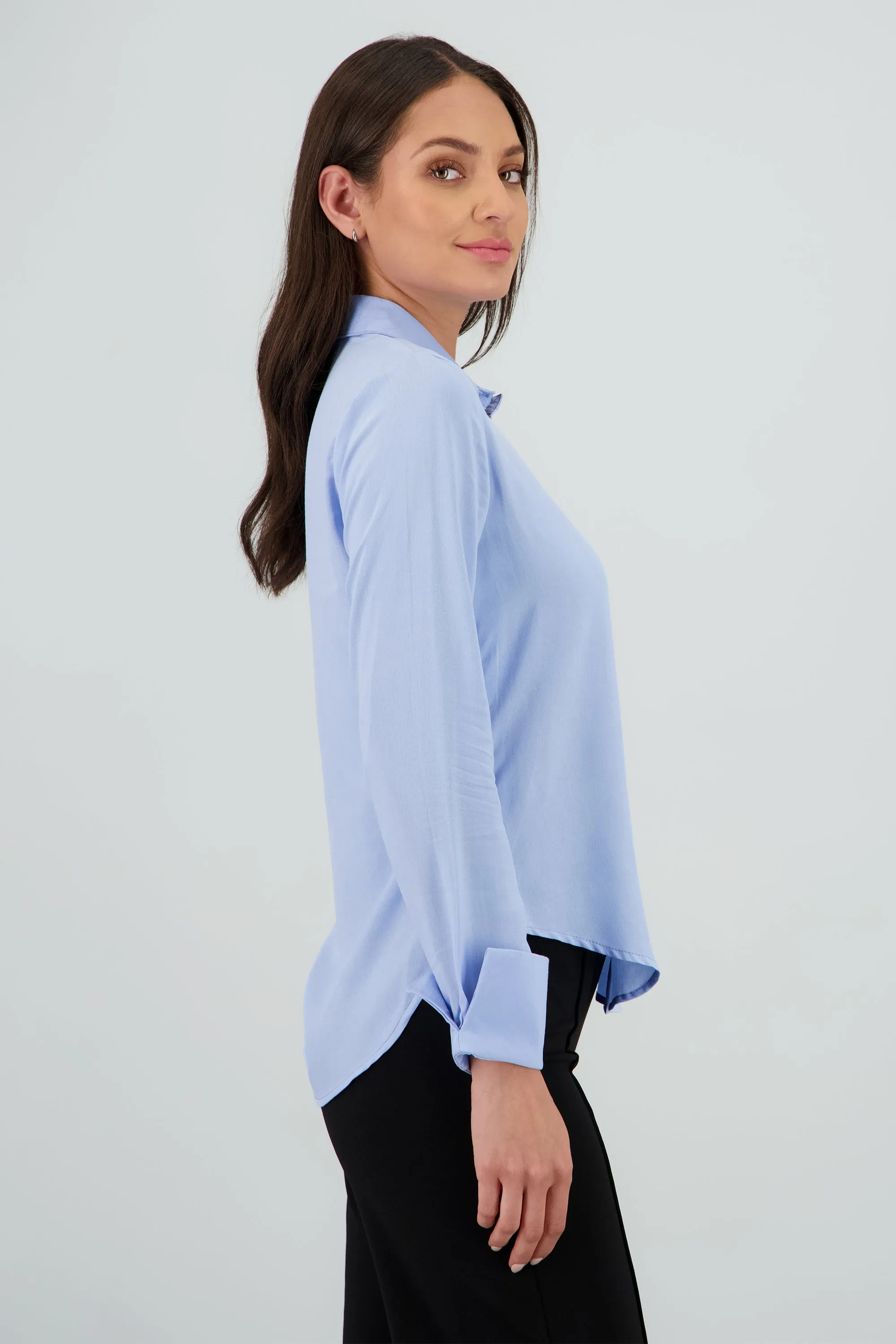 Camisa lisa manga larga detalle botones sold by Shasa product image thumbnail 3