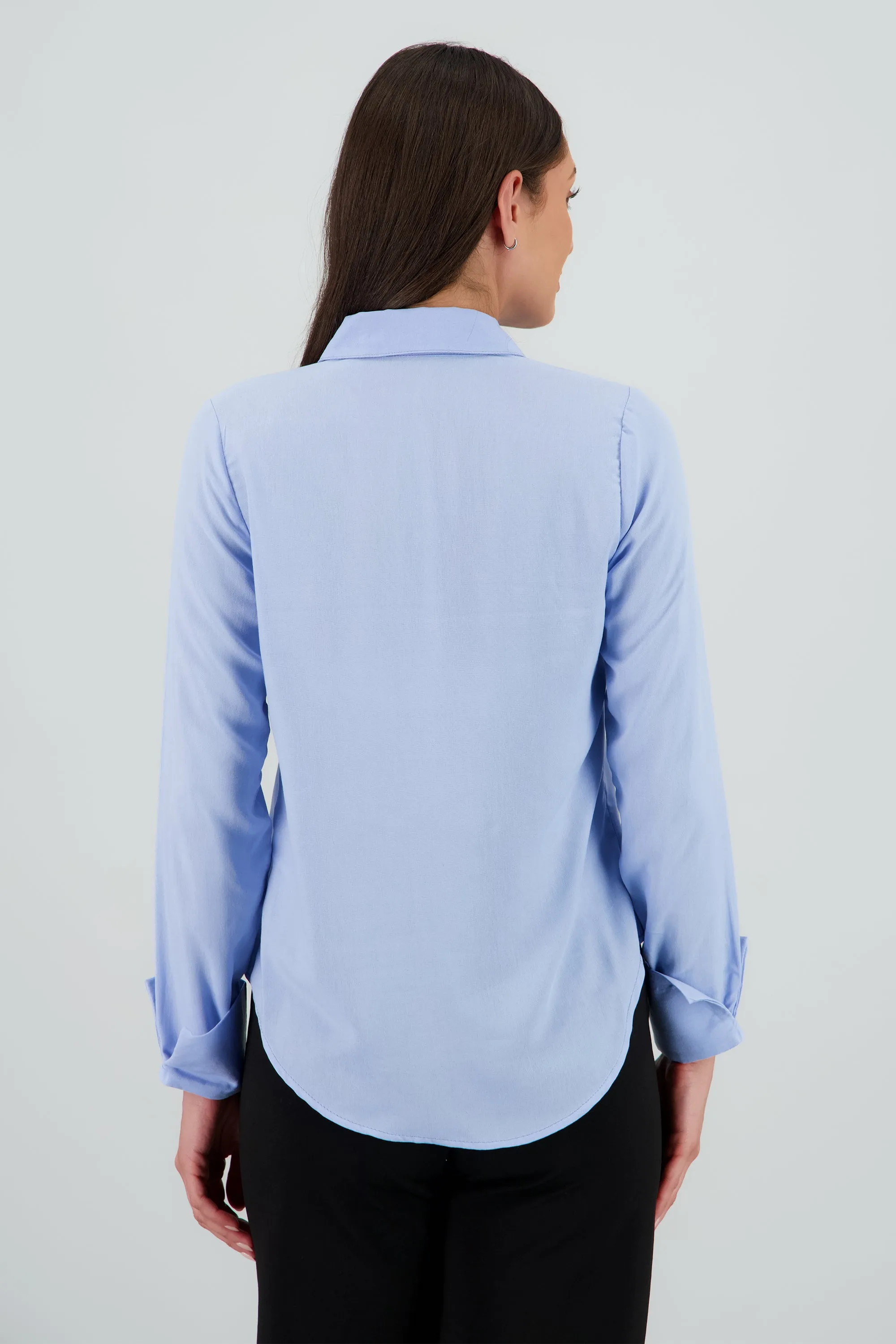 Camisa lisa manga larga detalle botones sold by Shasa product image thumbnail 4