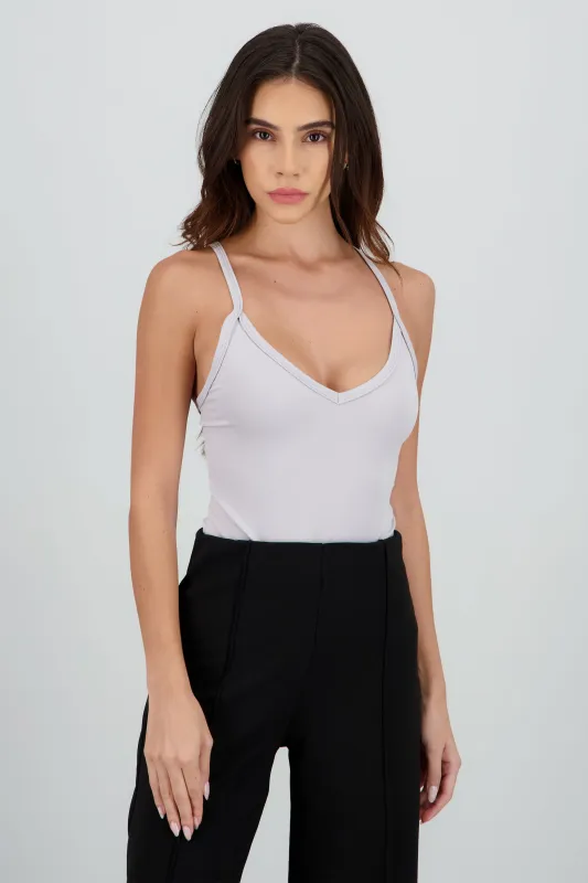 Bodysuit liso escote en v sold by Shasa