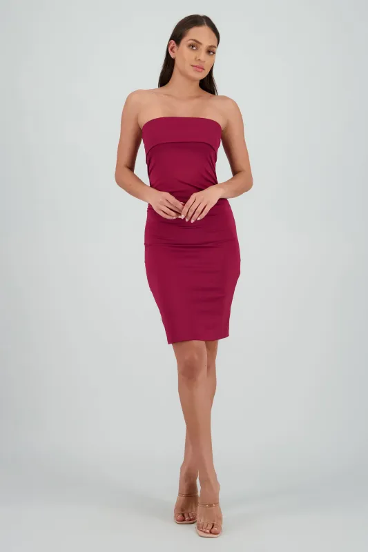 Vestido drapeado costado dobles sold by Shasa