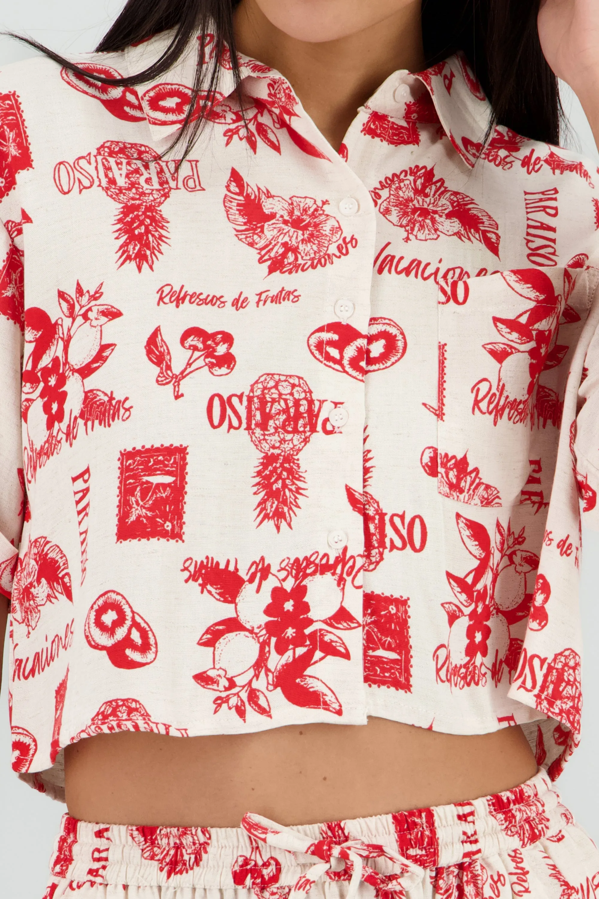 Camisa estampado frutas sold by Shasa product image thumbnail 5