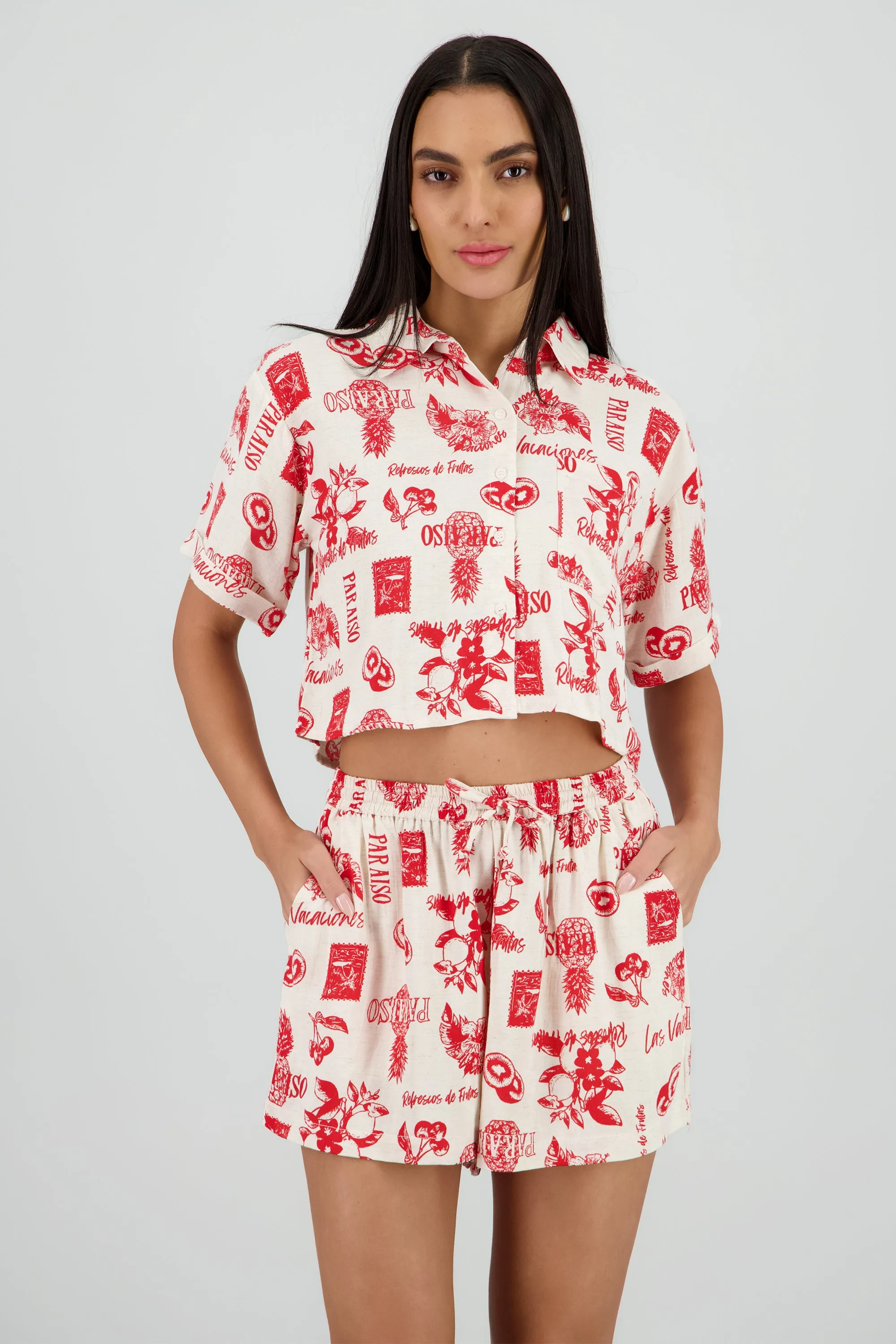 Camisa estampado frutas sold by Shasa