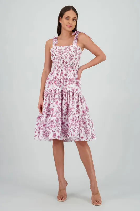 Vestido estampado flores olanes sold by Shasa