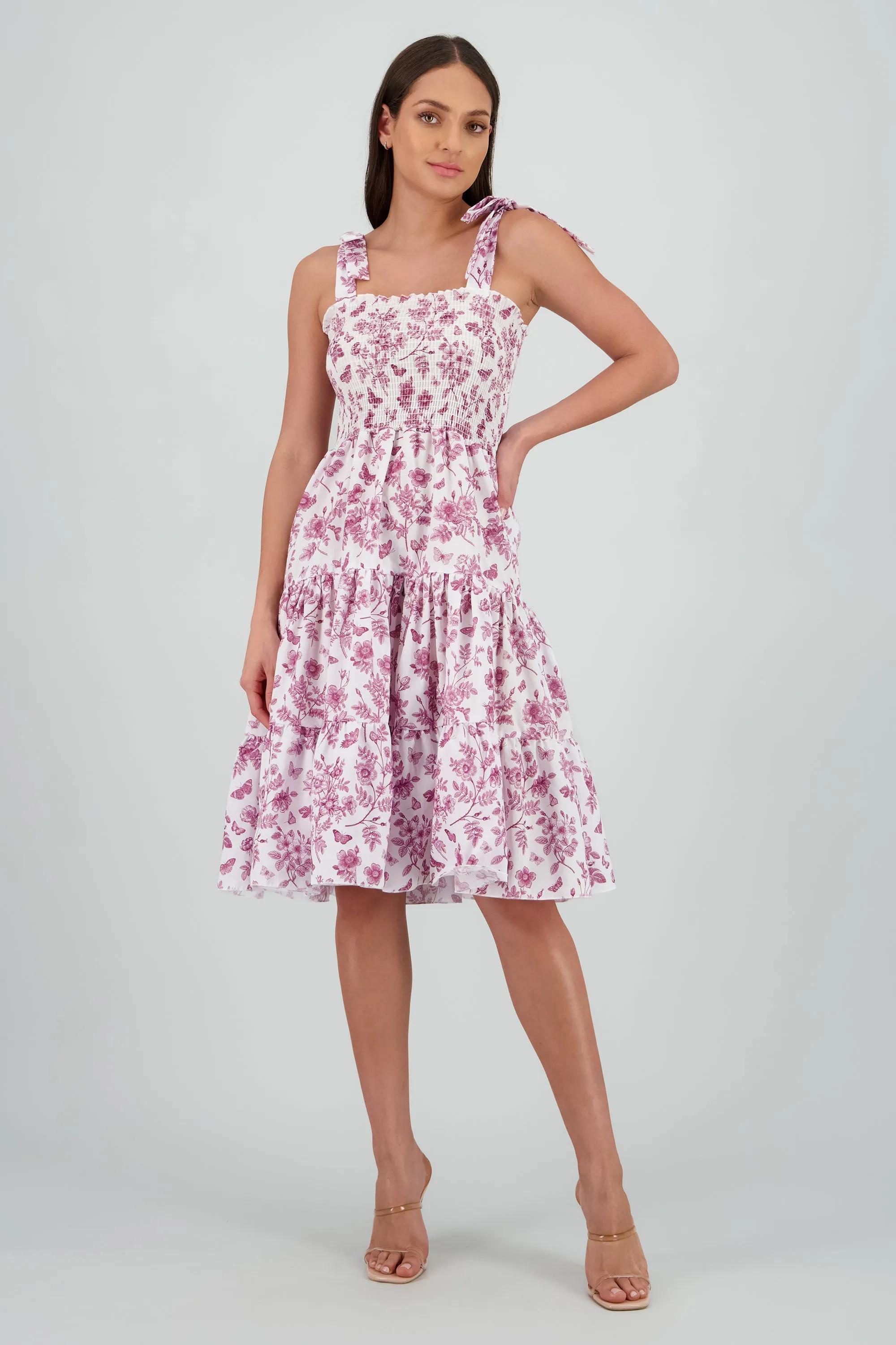 Vestido estampado flores olanes sold by Shasa