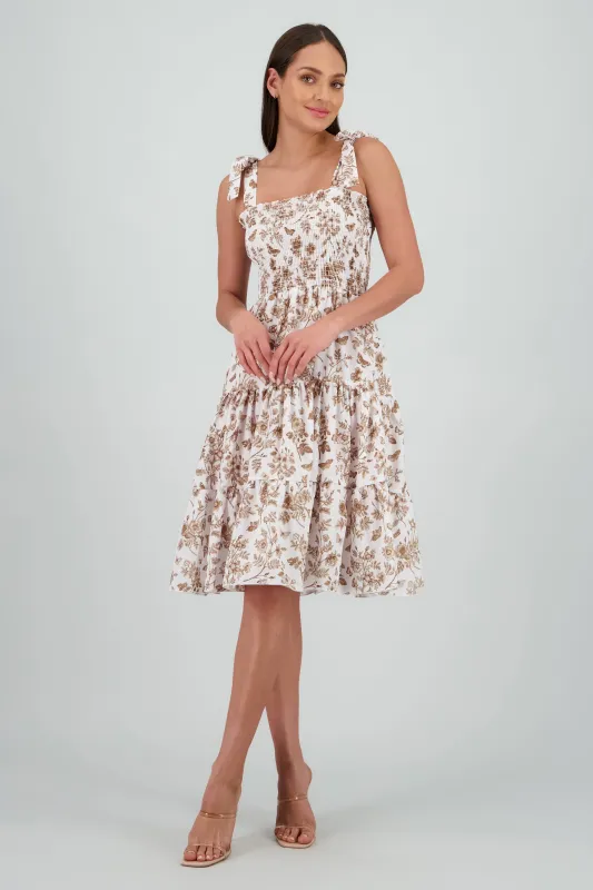 Vestido estampado flores olanes sold by Shasa